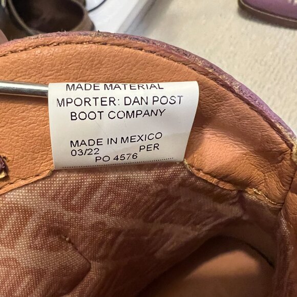 DINGO Primrose Bootie in Lavender Sz 9 NEVER WORN - Picture 6 of 16